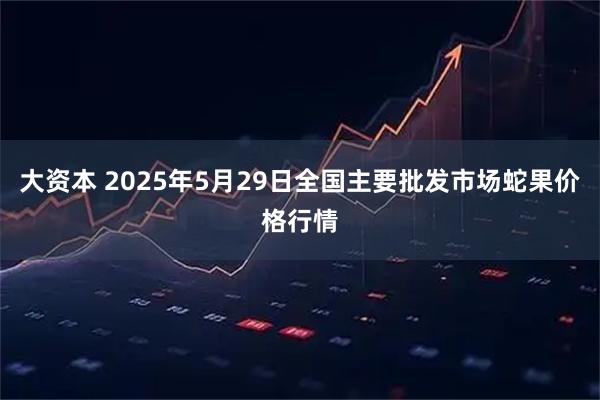 大资本 2025年5月29日全国主要批发市场蛇果价格行情