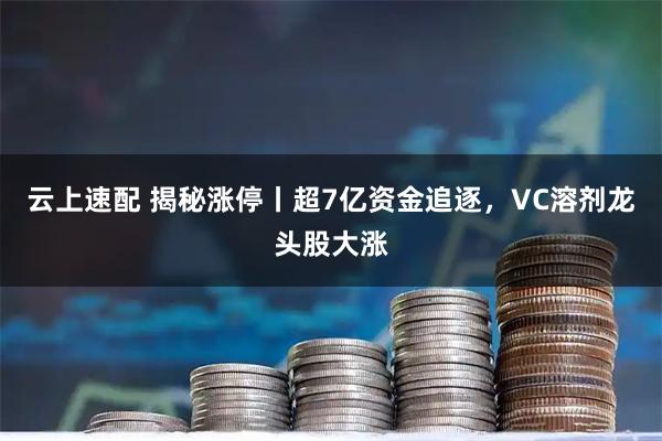 云上速配 揭秘涨停丨超7亿资金追逐,VC溶剂龙头股大涨