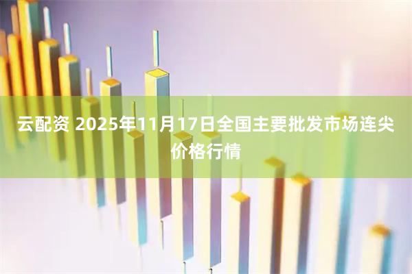 云配资 2025年11月17日全国主要批发市场连尖价格行情