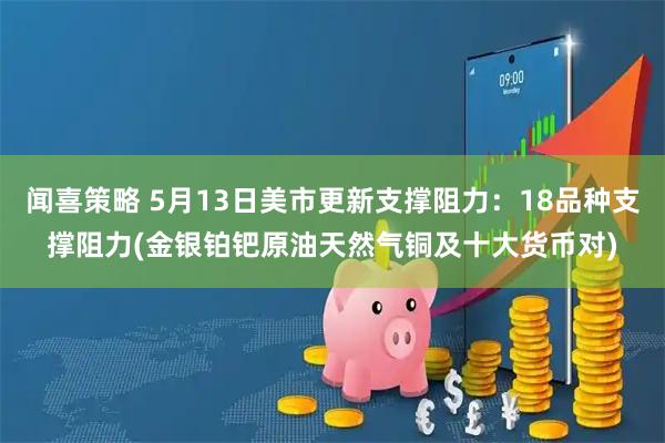 闻喜策略 5月13日美市更新支撑阻力：18品种支撑阻力(金银铂钯原油天然气铜及十大货币对)