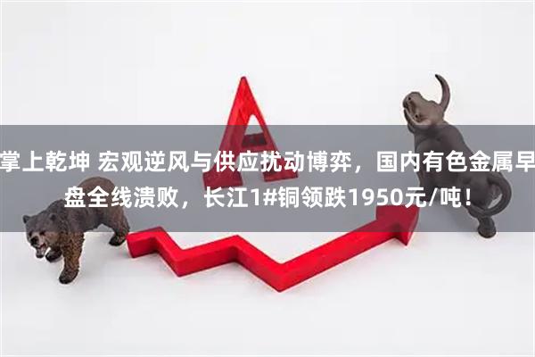 掌上乾坤 宏观逆风与供应扰动博弈，国内有色金属早盘全线溃败，长江1#铜领跌1950元/吨！